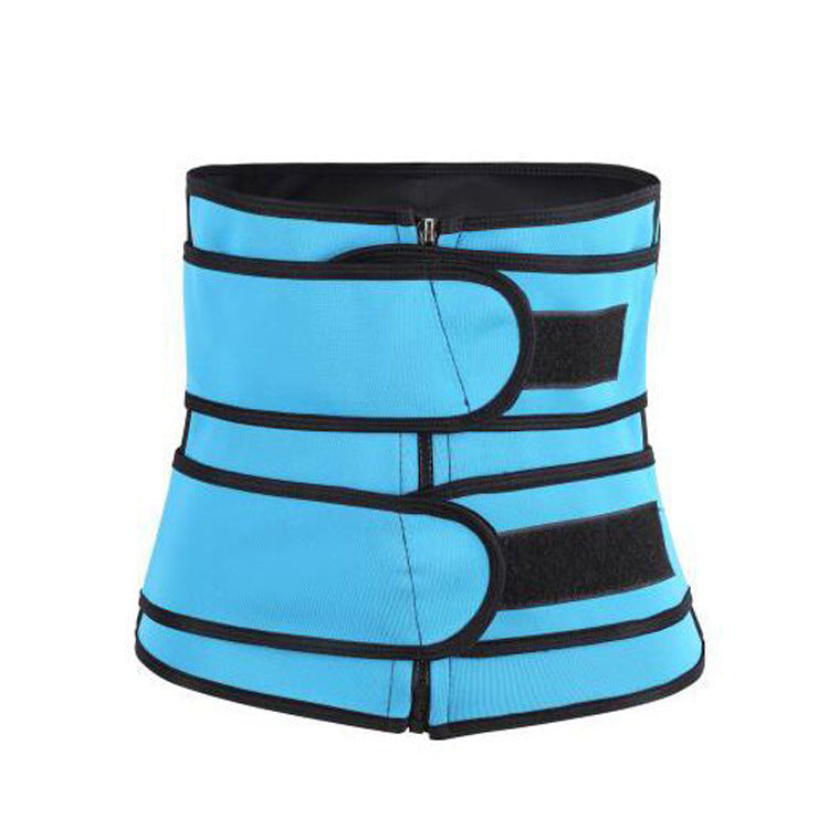 Rubber Neoprene Body Sculpting Zipper Double Waist Belt Body Sports Fitness